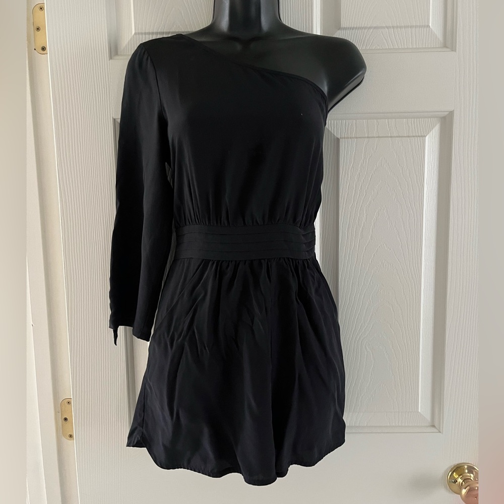 Charlie Jade silk one shoulder romper in size small
